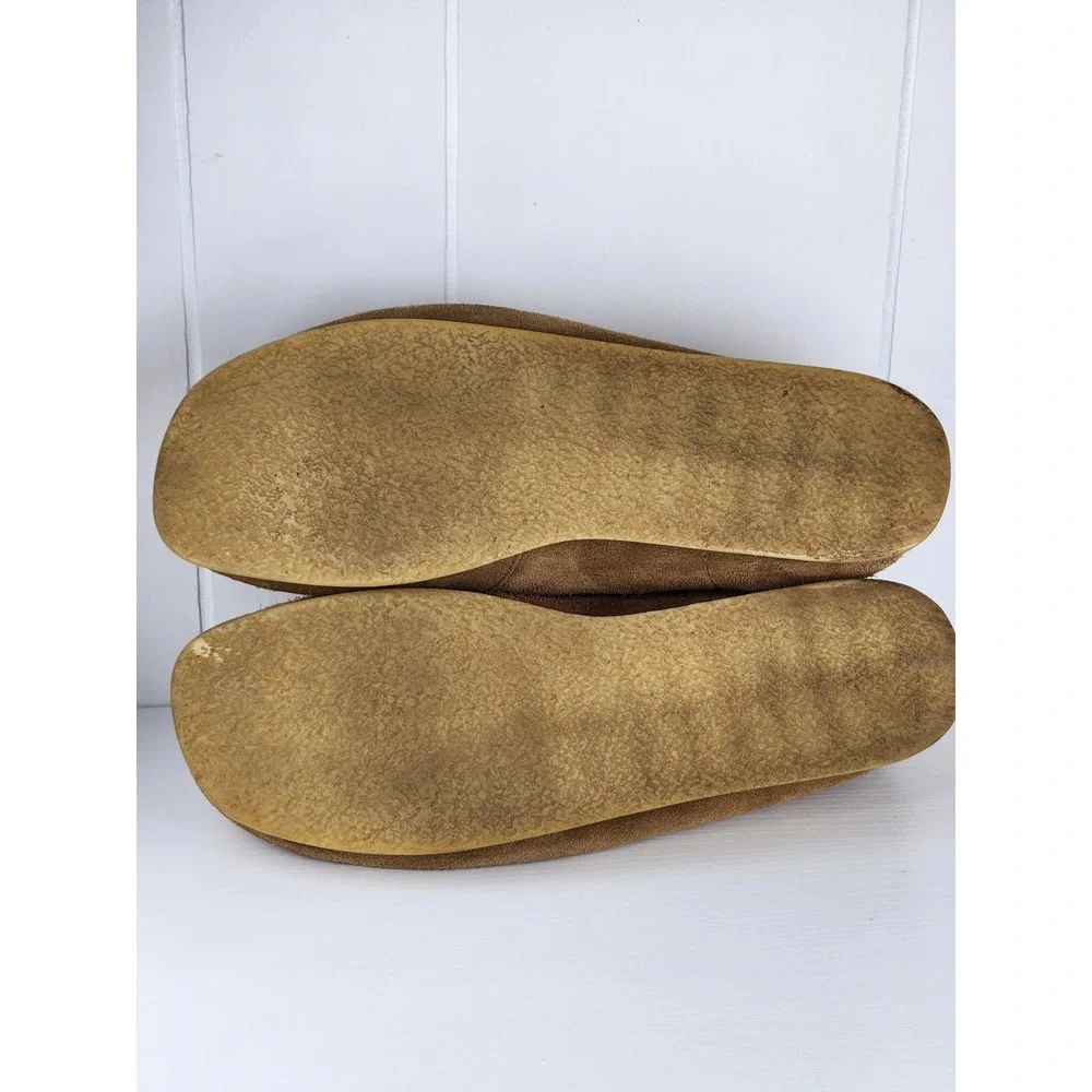 Clarks Wallabee Mens 10.5 Tan Suede Moccasin Lace Up Crepe Sole Boots Chukka